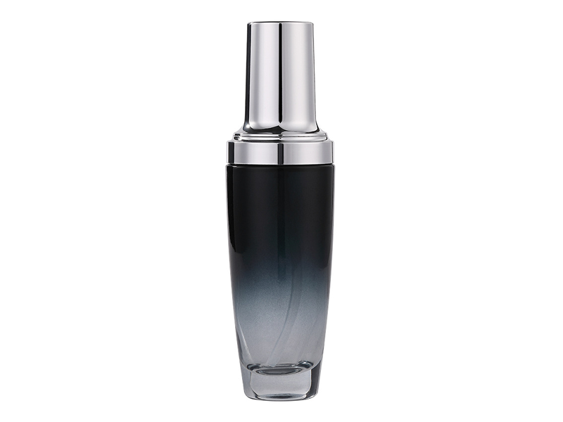 Black Glass Cosmetic Bottles Bulk