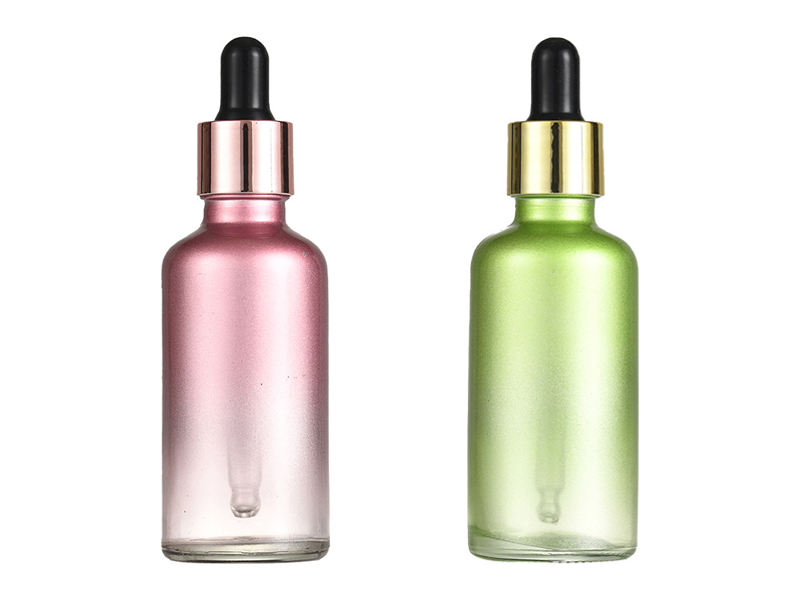 50ml Gradient Frosted Glass Dropper Bottles