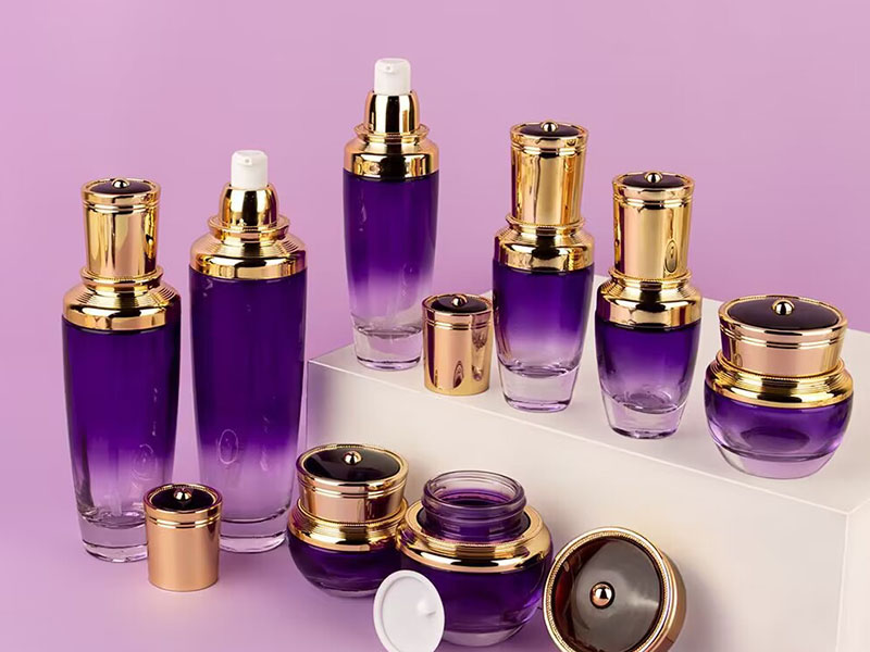 Glass Cosmetic Bottles Set