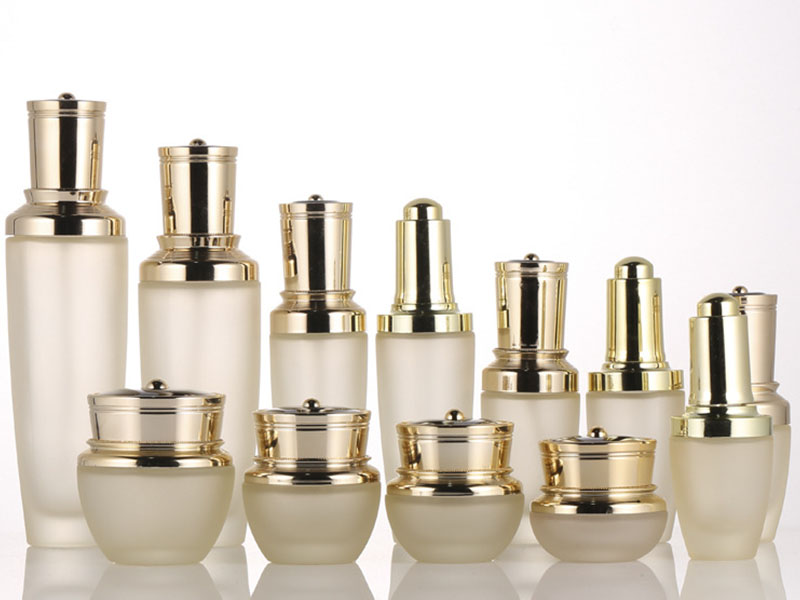 Glass Cosmetic Bottles Set