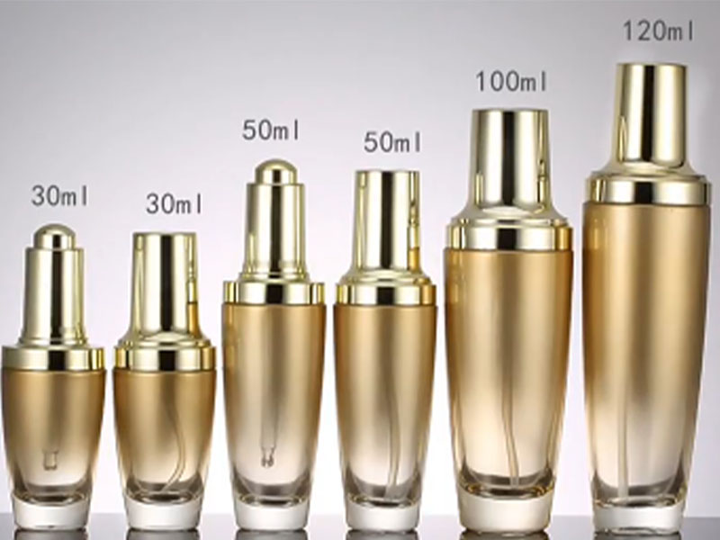 Glass Cosmetic Bottles Set