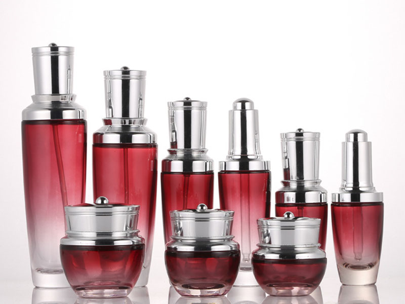 Glass Cosmetic Bottles Set